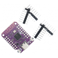 Плата розробника ESP32-S2 Mini Wi-Fi 2.4 ГГц, USB Type-C, ESP32-S2FN4R2, Arduino, MicroPython
