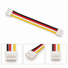 Кабель JST GH1.25 4P 120 мм 28AWG, двосторонній (мама-мама), крок 1.25 мм