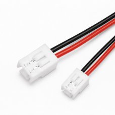 Кабель JST GH 1.25 2P 200 мм 28AWG, двосторонній (мама-мама), крок 1.25 мм