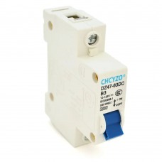 Автоматичний вимикач CHCYZO DZ47-63DC-B3, 1P, 3A, 12-125V a