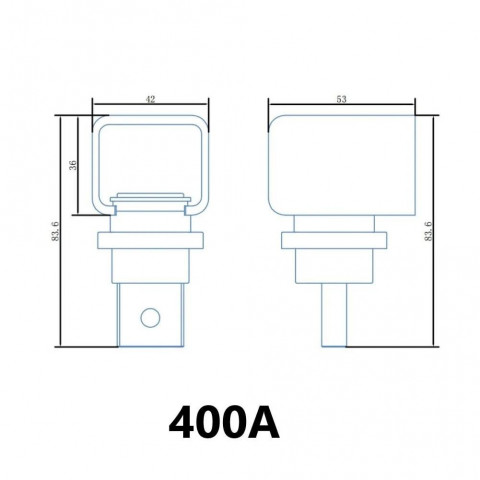 Клеми мідні для акумулятора LiFePO4 400A (M8)