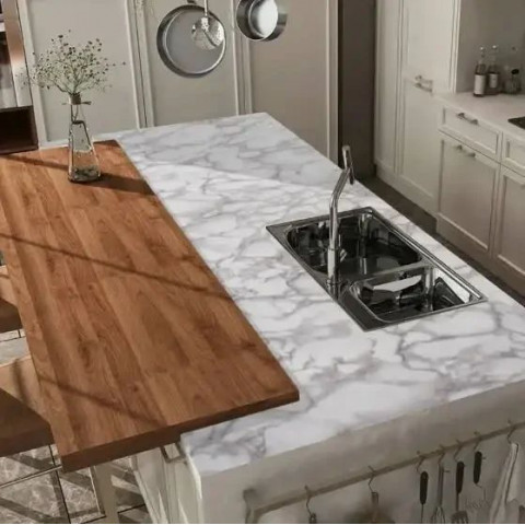 Самоклеюча плівка 5м на 60см Білий мрамор