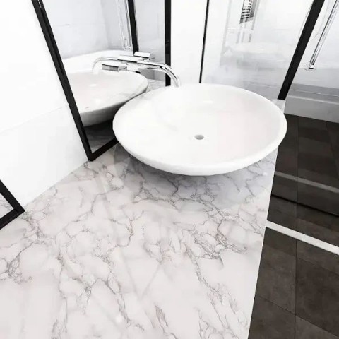 Самоклеюча плівка 5м на 60см Білий мрамор