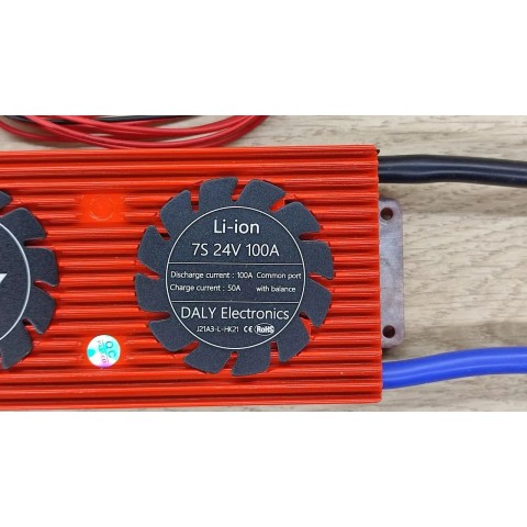 BMS плата DaLy Li-on 24V 7S 100A