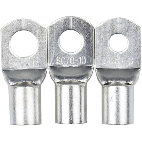 Кабельний наконечник кільцевий, мідь луджена на провід 70 mm², M10, SC70-10