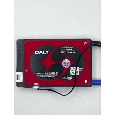 Плата Daly BMS Li-Ion 12V 3S 60A