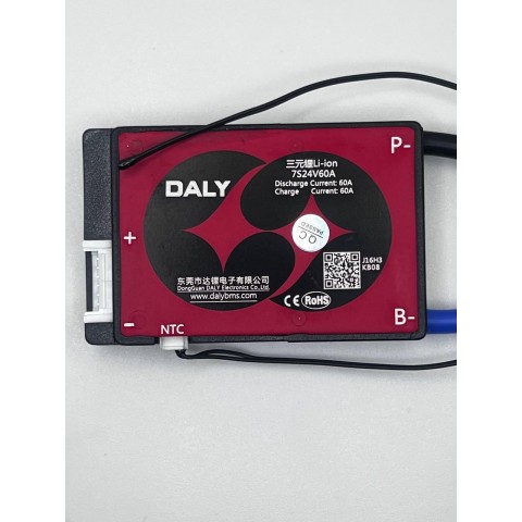 Плата Daly BMS Li-Ion 24V 7S 60A ( Нова версія )