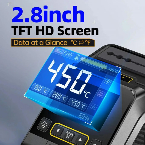 FNIRSI DWS200 — паяльна станція для жал C210 (C245) з комплектом із 6 жал