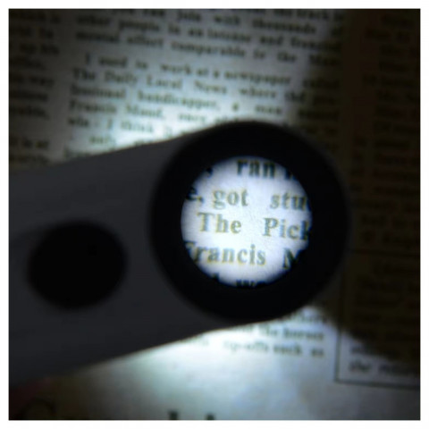 Лупа MG6B-1B 40X зі світлодіодною підсвіткою