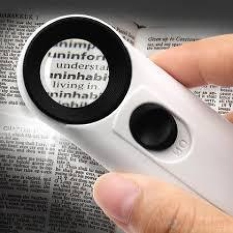 Збільшувальне скло зі світлодіодним підсвічуванням Magnifier MG6B-1B X40