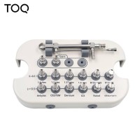 Набір для імплантології TOQ Dental з динамометричним ключем (10–70 N·cm) — 14 насадок + кейс