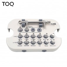 Набір для імплантології TOQ Dental з динамометричним ключем (10–70 N·cm) — 14 насадок + кейс