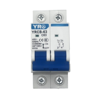 YRO AC MCB 2 полюс 63 А  - 400V Электрический миниатюрный автоматический выключатель mcb автоматические выключатели