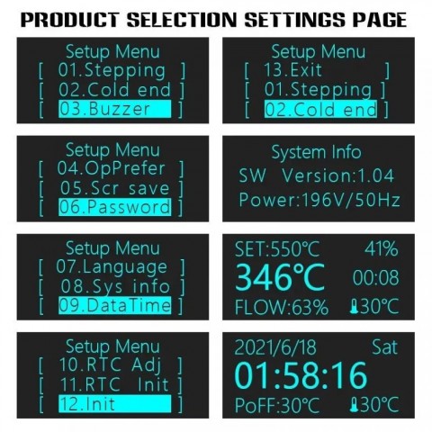 Паяльна станція 2в1 HandsKit 812A (паяльник+фен), OLed дисплей, 220V,72W