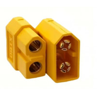 Силовий роз'єм XT60 (пара): тато + мама, 2-pin, струм до 65A