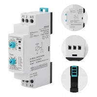 Багатофункціональне реле часу ERV-08 з регульованою затримкою 0,1 с – 100 год, 5 А, 160–250 В