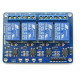 Модуль реле 4 канали 5V 10A з оптоізоляцією (синя плата)