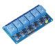 Модуль реле 6 каналів 12V 10A з оптоізоляцією (синя плата)