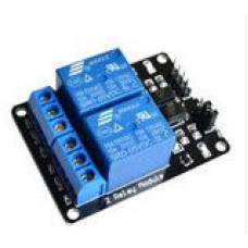 Модуль реле 2-канальний 24В з оптопарою (чорна плата)
