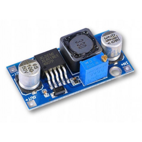 DC-DC Boost перетворювач XL6019 5A 3-40V → 5-45V регульований