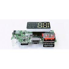 Плата швидкої зарядки PD 22.5W VOOC, Type-C (двостороння), 4×USB-A, дисплей