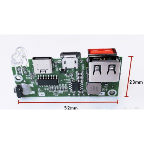 Плата швидкої зарядки PD 22.5W VOOC Type-C, 4×USB-A