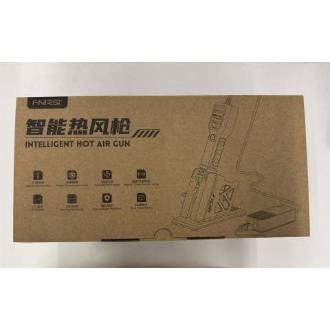 Термоповітряна паяльна станція SAG-5S, фен для пайки SMD, професійний термофен 220V (EU plug, повна комплектація)