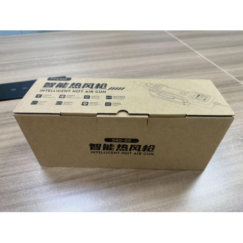 Термоповітряна паяльна станція SAG-5S, фен для пайки SMD, професійний термофен 220V (EU plug, повна комплектація)