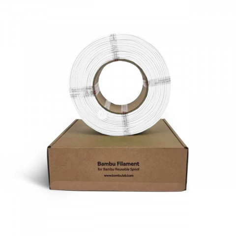 Філамент Bambu Lab ABS Refill 1.75 мм 1 кг White (40100) пластик без котушки для 3D-принтера