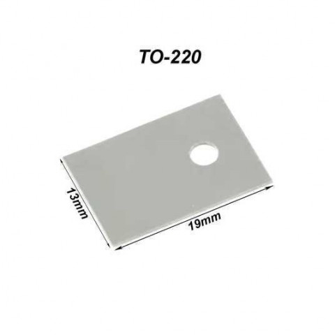 Термопрокладка силіконова TO-220 19×14 мм для транзисторів MOSFET IGBT