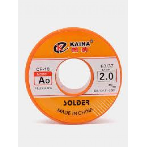 Припій з флюсом Kaina AO (Sn63/Pb37) 2.0 мм, 100 г