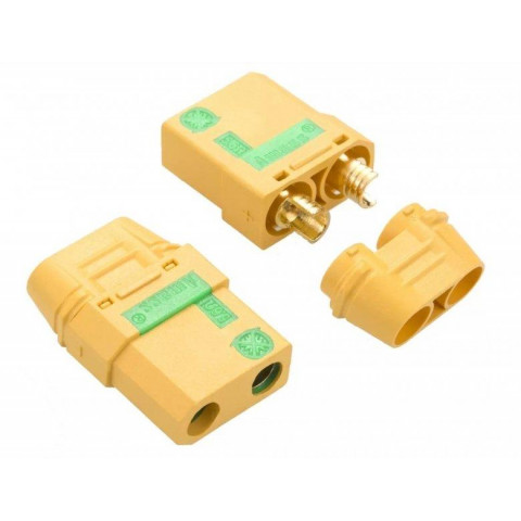 Розʼєм XT90S Amass 90A антиіскровий для LiPo / Li-ion акумуляторів (пара)