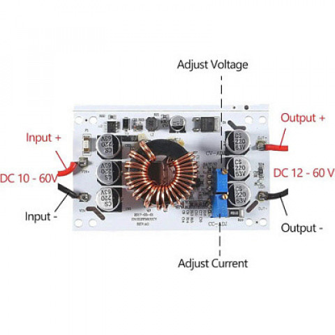 Підвищуючий DC/DC 600W 12-60V CC CV