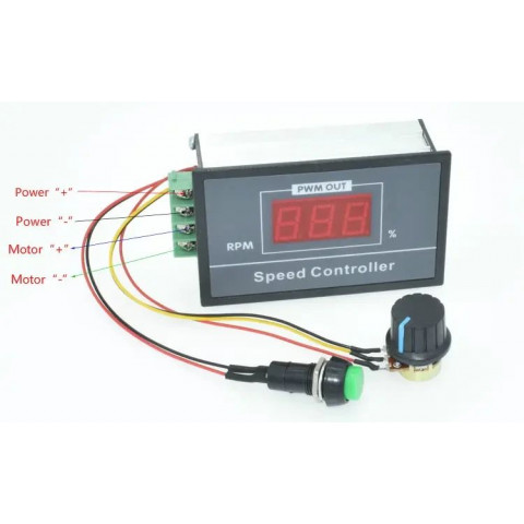 Регульований DC-DC контролер напруги 60В 30А з LED дисплеєм та індикацією