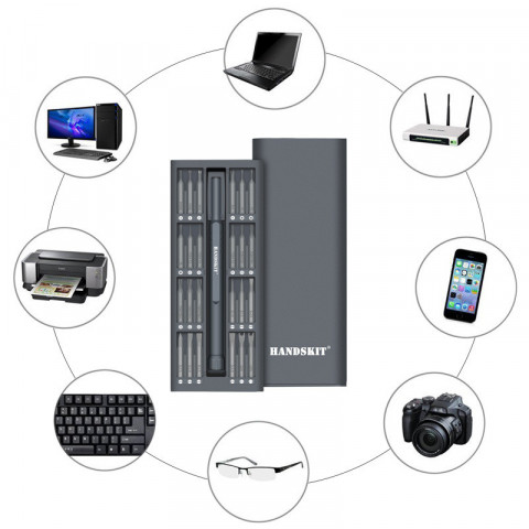 Набір прецизійних викруток Handskit 48 в 1 для ремонту смартфонів, ноутбуків та електроніки