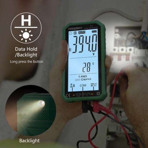 Цифровий мультиметр Handskit S1 True RMS 6000 Counts з автоматичним вибором діапазону